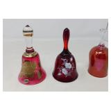 COLLECTIBLE GLASS BELLS / 3 PCS