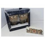 NOS PAIR OF ORNATE CURTAIN ROD BRACKETS +JOY CANDL