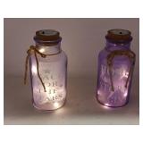 APOTHECARY STYLE DECORATIVE JARS / 2 PCS
