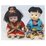 VINTAGE PAIR OF JAPANESE ICHIMATSU DOLLS