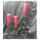 DECORATIVE CANDLE HOLDERS / PREOWNED