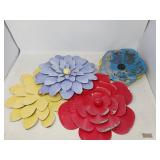 METAL FLOWER DECOR APROX 13'