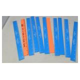 PROMOTIONAL ADVERTISING RULERS / 11 PCS / NEW
