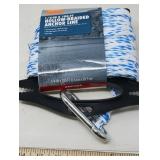 NEW POLY ANCHOR LINE 1/4' X 100' WITH SPRING CLIP