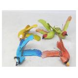 NOVELTY DECOR / HANGING BIRDS / 5 PCS