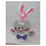 EASTER DECOR / BUNNY SNOW GLOBE / LIKE NEW