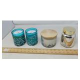 DECORATIVE CANDLE LOT / 4 PCS  / ALL NEW