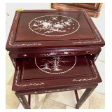STACKTABLES (SET OF 4) WITH FLOWER DESIGN
