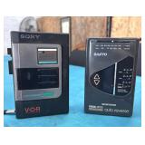 SONY RECORDER AND SANYO RADIO/RECORDER