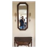 DESK AND MIRROR (FOYER SET, 4 PIECES)