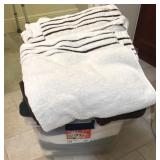 LARGE BASKET OF TOWELS