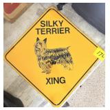 SILKY TERRIER METAL SIGN