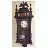KEY WIND WALL CLOCK