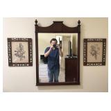 MIRROR WITH 2 PRINTS