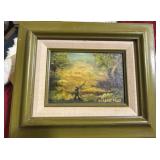 SMALL SIGNED PAINTING ON BOARD