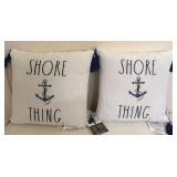 PAIR OF NEW THROW PILLOWS