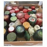 BOX LOT OF CANDLES