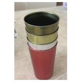 4 BASCAL ALUMINUM CUPS