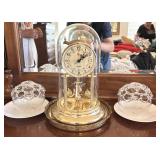 ANNIVERSARY CLOCK WITH CANDLE HOLDERS