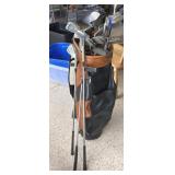 GOLF CLUBS AND CASE