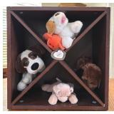WOODEN STUFFED ANIMAL DISPLAY