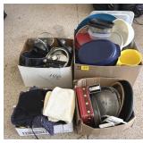 4 BOXES OF KITCHENWARE