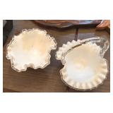 BOWL AND BASKET (FENTON?)