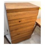 6 DRAWER PINE DESK
