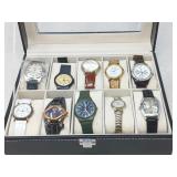 DISPLAY BOX FILLED W/ WATCHES / 10 PCS