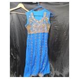 VIBRANT ROYAL BLUE PARTY DRESS