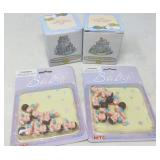 1995 / THE BUNNEY FAMILY VILLAGE / 2 PCS / PLUS