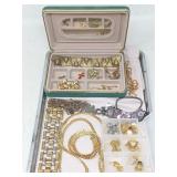 JEWELRY CASE W/ CONTENTS