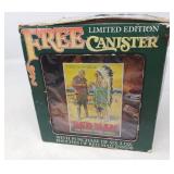 COLLECTIBLE RED MAN /CANISTER