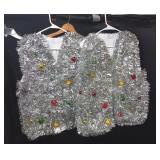 CHRISTMAS HOLIDAY TINSEL VESTS / 2 PCS