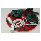 HOLIDAY PLATTER WITH 4 EXTENSION CORDS