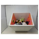 WHITE MYSTERY BOX W/ COLORFUL INTERIOR