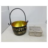 HALLOWEEN POT & MARBLES