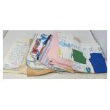 VINTAGE FABRIC LOT / MIXED TYPES