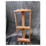 CURIO SHELF 10 X 18 WOOD WALL MOUNT