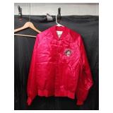 WOLFLMAN JACK RED SATIN JACKET / SIZE L