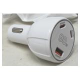 90W /HIGH SPEED / 3 PORTS / CAR ADAPTER / USB - 10