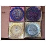 Imperial Glass Christmas Plates