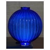 Cobalt Blue Glass Lightning Rod Insulating Ball