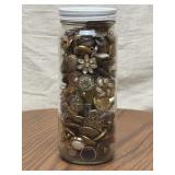 6.5in Tall Jar of Buttons