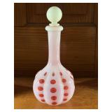 Fenton Coin Dot Style Barber Bottle