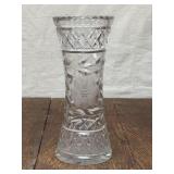 Cut Crystal 10 Inch Flower Vase