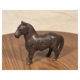 Cast Iron Beauty Horse Coin Bank