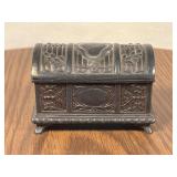 Metal Treasure Chest Trinket Box