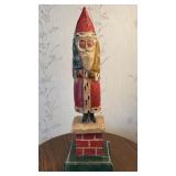 P. Schifferl Folk Art Carved Painted Santa