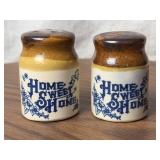 Pair of Earthenware Salt and Pepper Shakers